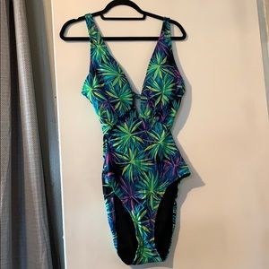sexy one piece open bathing suit